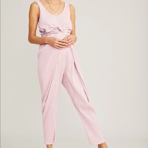 Hatch Wrap Around Jumpsuit, Iris Gingham size 2